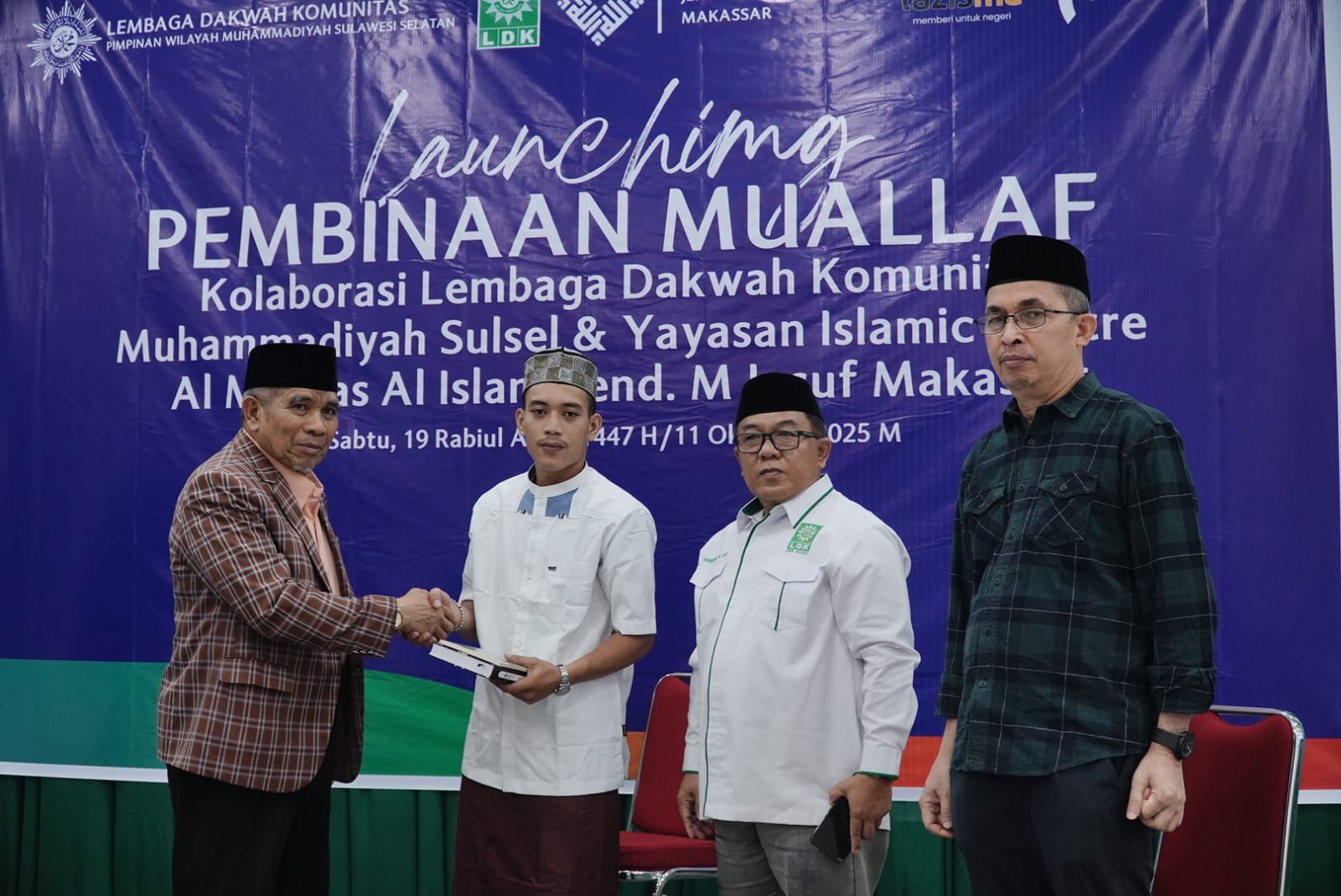 LDK PWM Sulsel-Yayasan Al Markaz Makassar Kolaborasi Pembinaan Muallaf